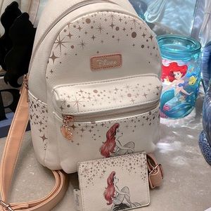 Disney Ariel Loungefly with matching wallet